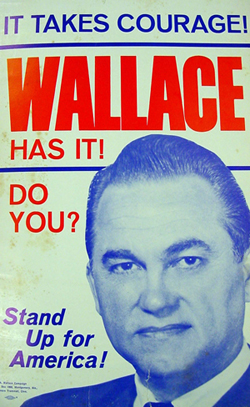1968 George 'WALLACE for PRESIDENT Stand Up for America!' Bumper Sticker